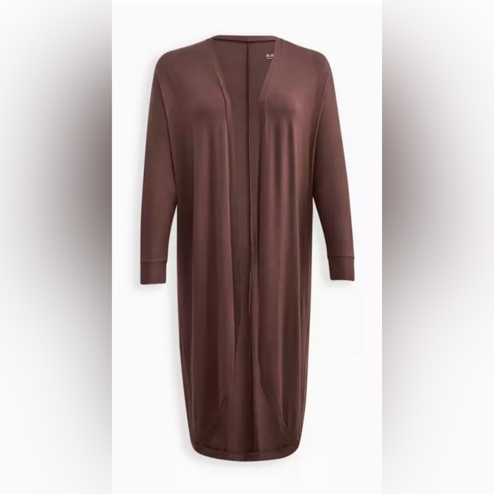 Torrid Maxi Cocoon Sleep Cardigan - Super Soft Jersey Brown